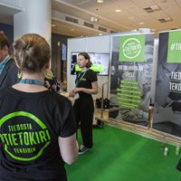 Tietokirin osasto Valtio Expossa 2019